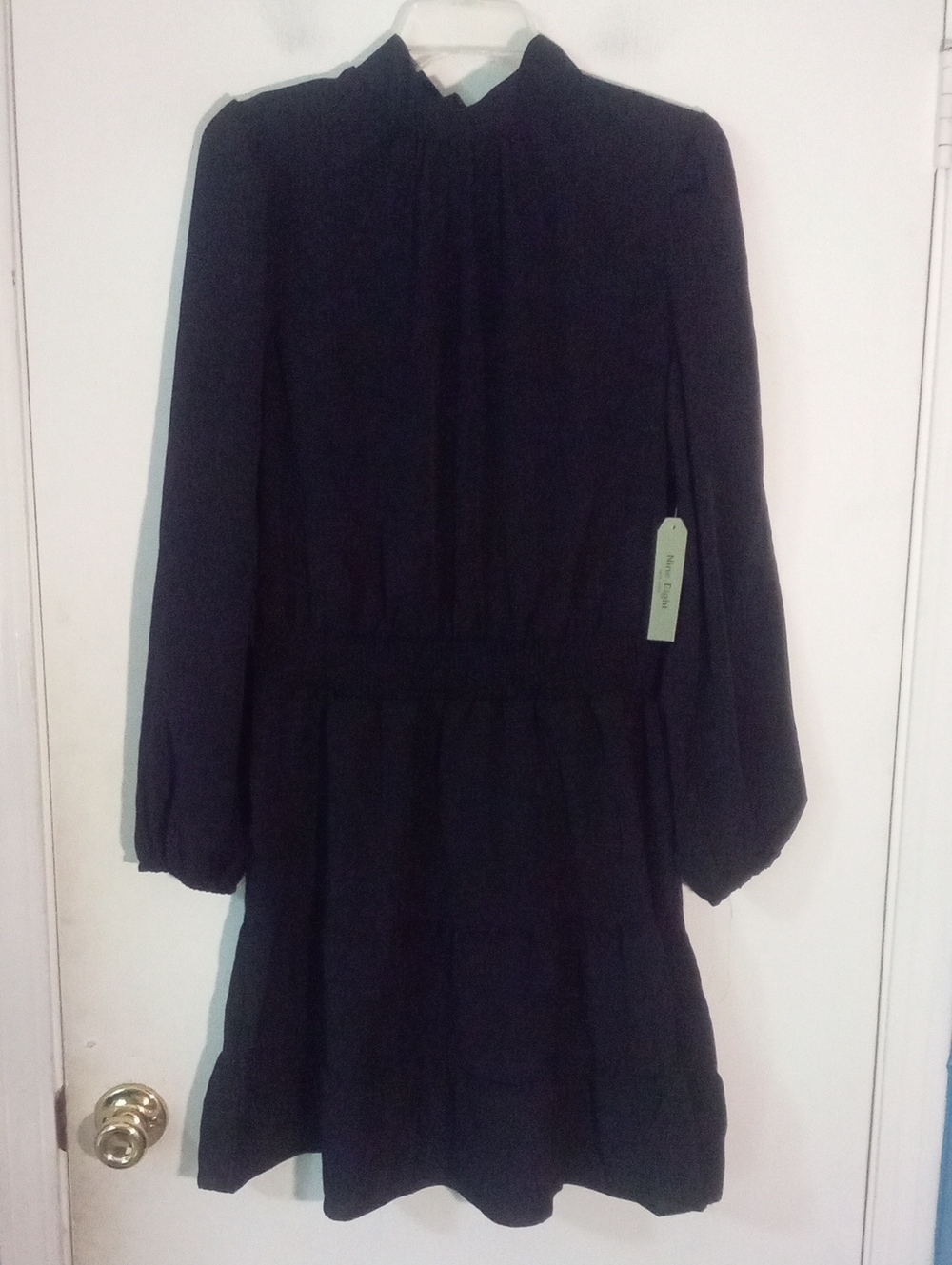 Nine Eight Long-Sleeve Tiered Dress XXL NWT Lightweight